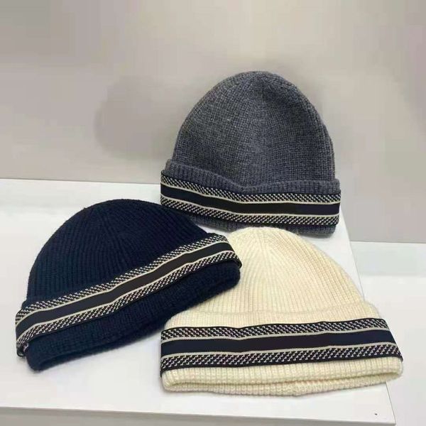 

beanie fashion skull caps warm ball cap breathable fitted bucket hats 3 color high quality, Blue;gray