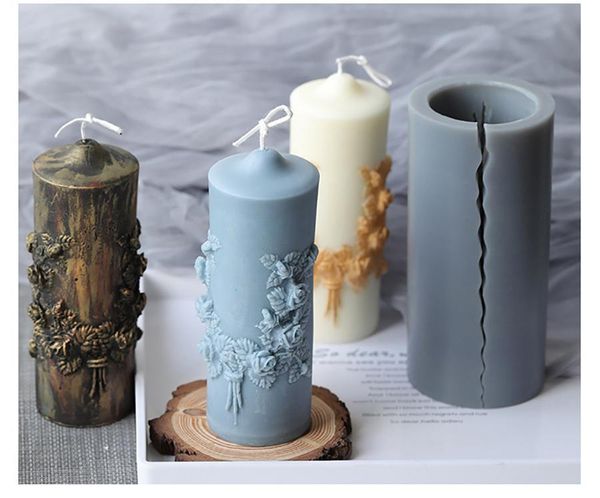 

craft tools year decoration art candle silicone mold crafts diy making soy wax plaster handmade