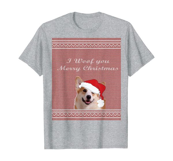 

ugly holiday party pembroke welsh corgi t-shirt, White;black