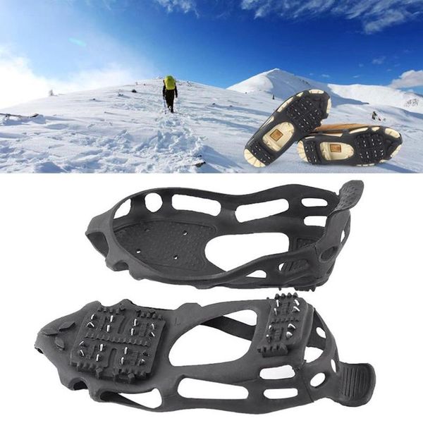 

cords, slings and webbing 1 pair 24 teeth fishing ice shoe spiked grips cleats crampons winter climbing camping anti slip hiking snowshoes c