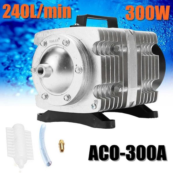 

300w ac 220v air compressor aco300a 0.04mpa 240l/min electromagnetic aquarium pump air compressor