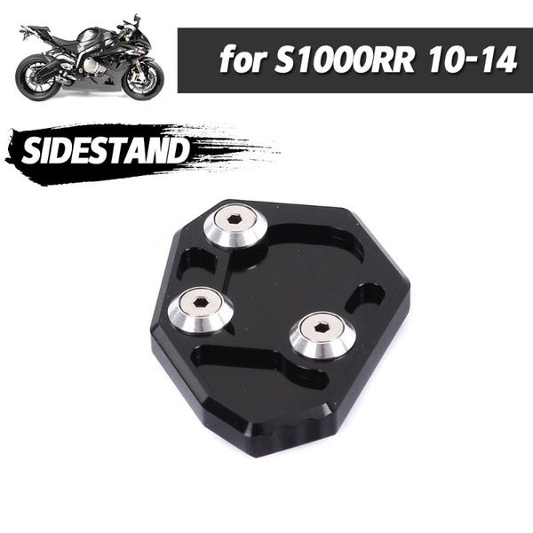 

parts motorcycle kickstand extension for s1000rr s 1000 s1000 rr 2010-2014 support side kick stand pad plate sidestand enlarger