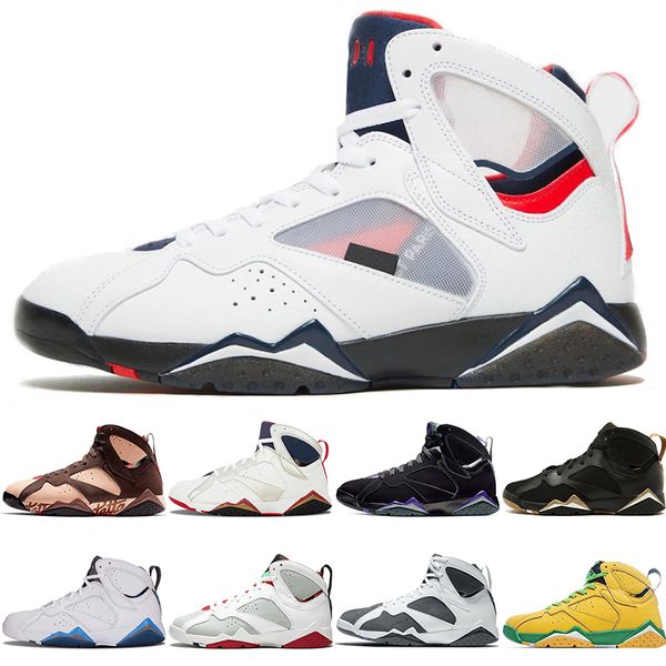 

2022 authentic jumpman 7 7s mens basketball shoes 7s raptro charcoal french blue hare flint oregon ducks 7 ray allen men designer trainers s