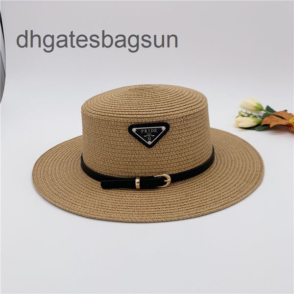 

brand cap and carves summer paper grass woven straw hat flat three fold belt korean version seaside beach vacation big eaves sunscreen femal, Blue;gray