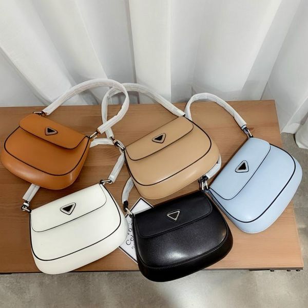 

fashion luxury women shell bags designers handbags purses lady baguettes single shoulder with triangle small size cute hobos saddles pd20123