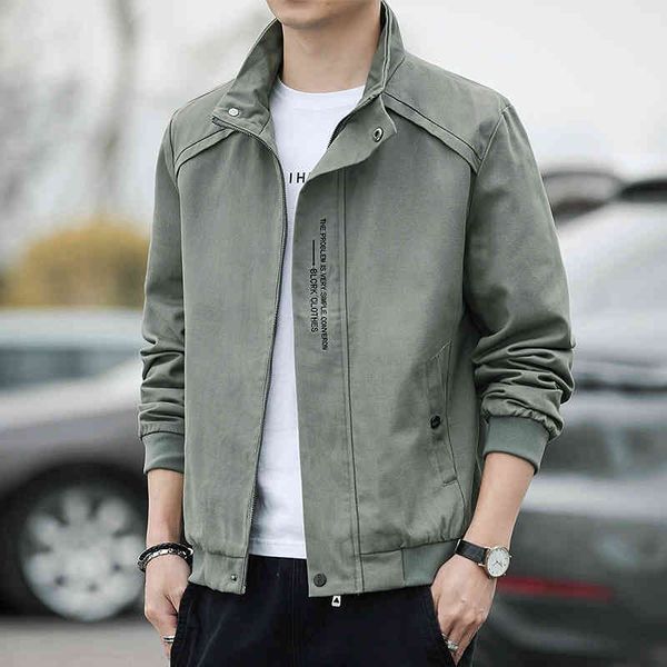 

coat spring and casual winter coat 2021 autumn new work cloth trend men's plush et, Black