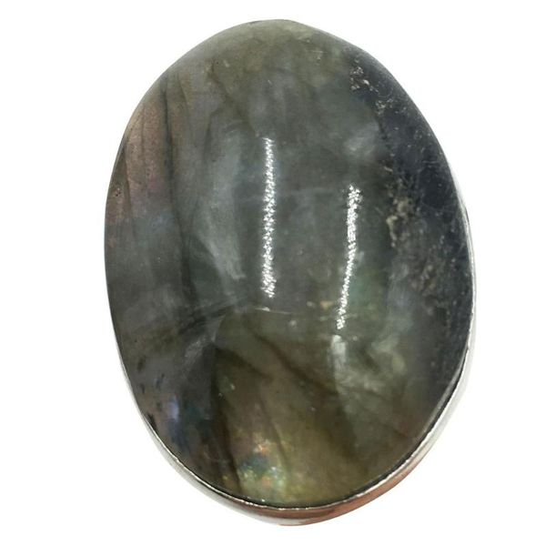 

cluster rings women fashion jewelry natural labradorite oval art men bead ring 6.5~12" us adjust c8463, Golden;silver