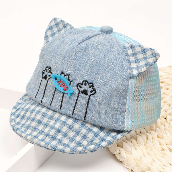 

children's net hat catfish baby cap summer sun 0-6 months, Yellow