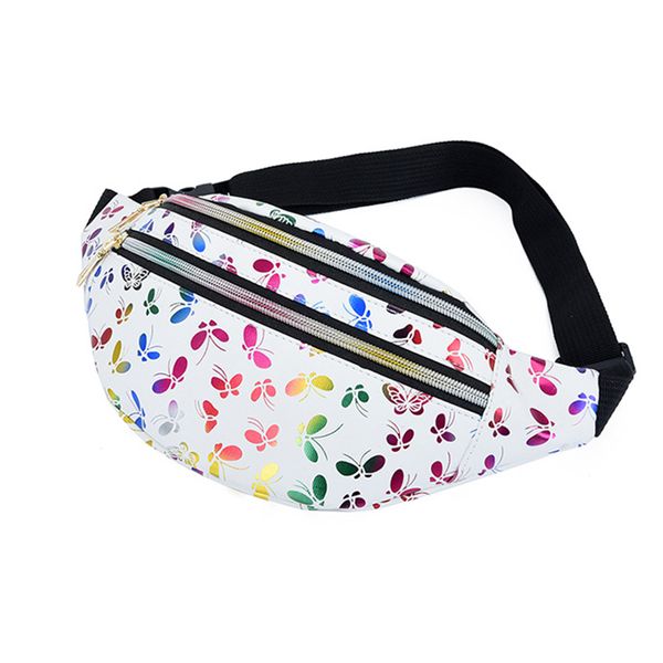 

2020 new waist bag women pu female fashion print crossbody chest bag fanny pack female belt bag chest packs shoulder phone pouch