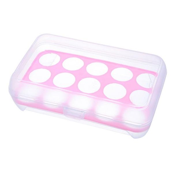 

storage bottles & jars household15 grid eggs container kitchen refrigerator fresh box case multifunctional crisper food
