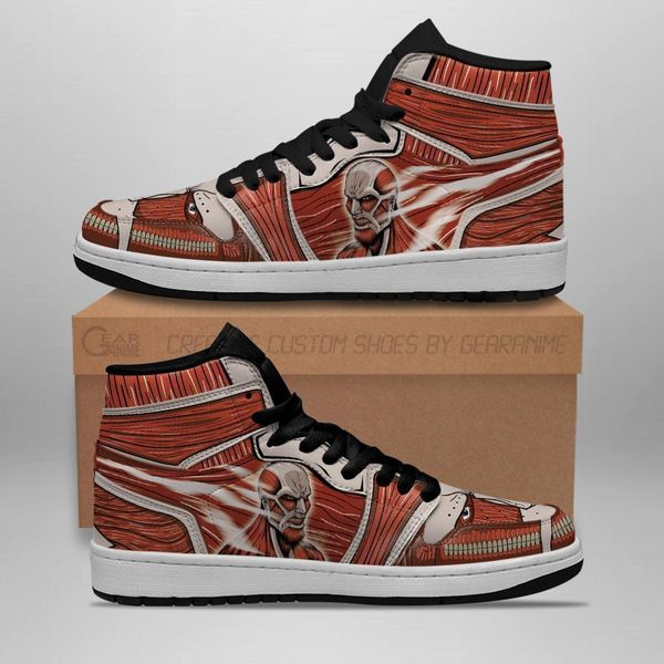

colossal titan sneakers attack on anime