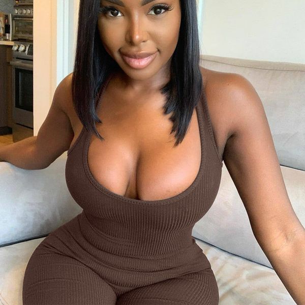 

fitness solid knitted bodyocn short rompers womens one piece jumpsuit women clothes summer outfits c16-bz16, Black;white