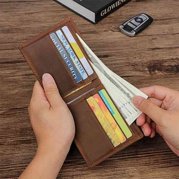 

special selling vintage brown 100% thick real skin genuine crazy horse leather men wallets cowhide male purse m8029, Red;black