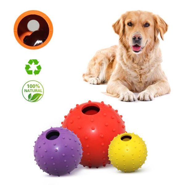 

dog toys & chews honeyly pet toy food dispenser ball cat chew shaking leakage container spike for dogs