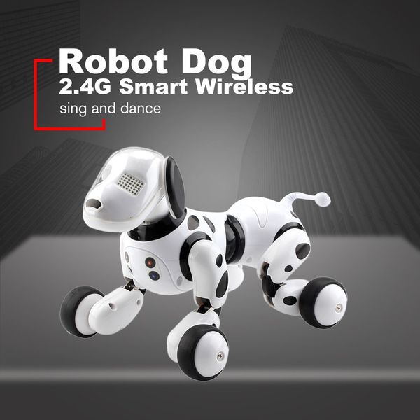 Robot Dog Electronic Pet Programable Intelligent Dog Robot Toy 2.4G Smart Wireless Talking Remote Control Cane per bambini per il compleanno