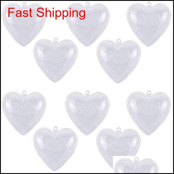 

clear plastic ornaments balls heart shaped christmas tree ball fillable baubles openable transparent ball for birthday wedding zc55n sae6y