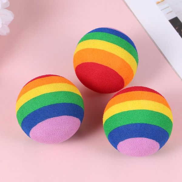

golf balls 20pcs rainbow eva training stretchy indoor practice for playground sports