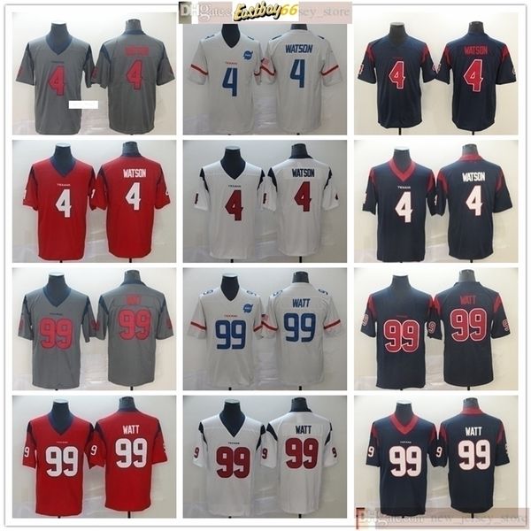 

ncaa football 4 deshaun watson jerseys stitched 99 jj j.j. watt jerseys blue grey gray red black mens women youth kids, Black;red