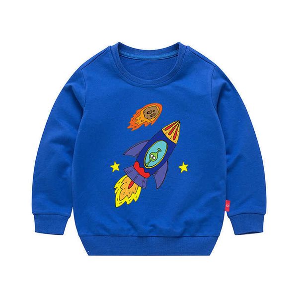 

children 3d printed sweatshirts hoodies kids spring autumn o-neck cotton long sleeve t shirt boys g0917, Black