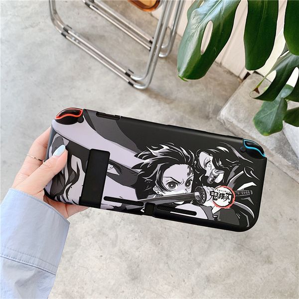 

cartoon demon slayer case for nintendo nintend switch ns nx cases cute silicone back cover for switch lite case with stand funda