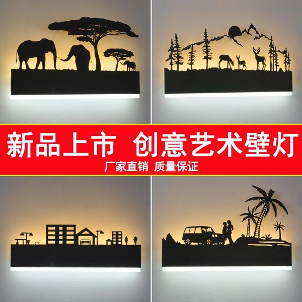 

wall lamp modern nicho de parede iron bedside aisle living room bedroom luminaria