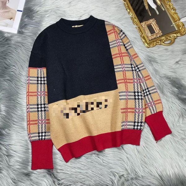 

123 2021 spring sweater pullover long sleeve crew neck print brand same style prom fashion luxury womens clothes xitaihou, White;black