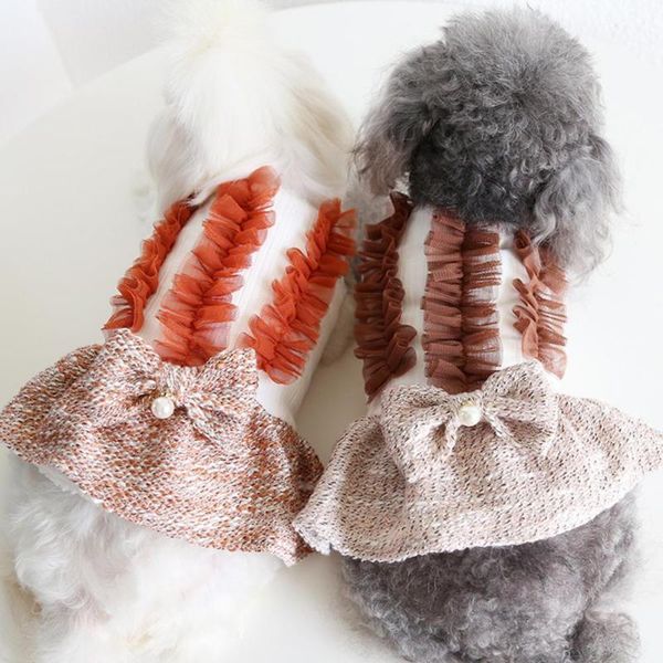 

dog apparel super soft excellent medium washable skirt decor fabric puppy costume eye-catching for outdoor