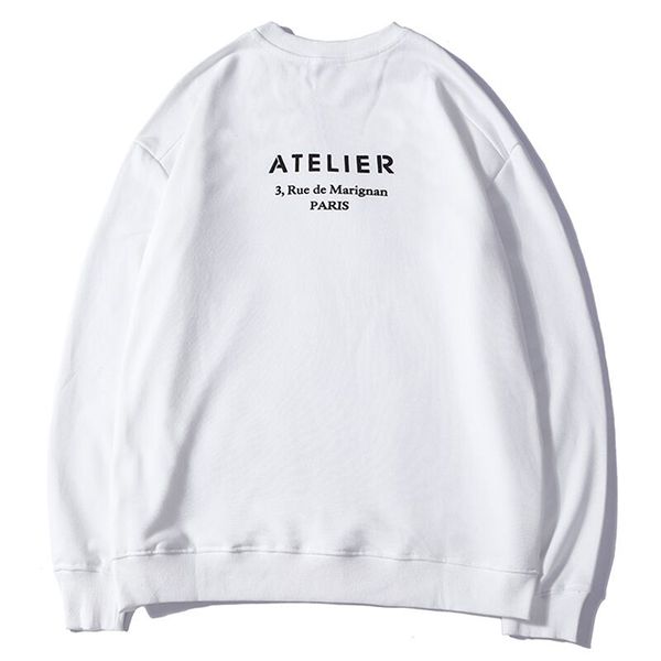 

mens stylist sweatshirt 19fw fashion men women casual pullover hoodies all-match sweatshirt hoodies size m-2xl, Black