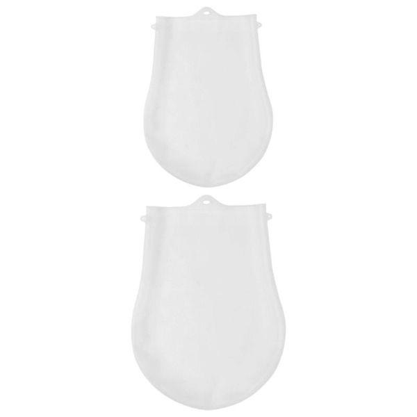 

storage bags 2pcs thickened kneading bag silicone dough baking accessory (white)