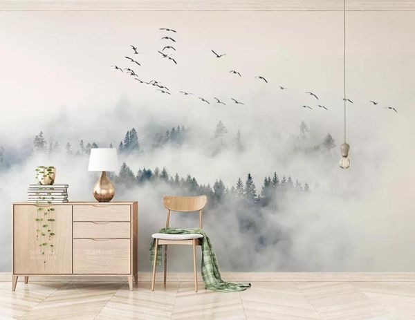 

wallpapers [self-adhesive] 3d deep forest 12800 wall paper mural print decal murals