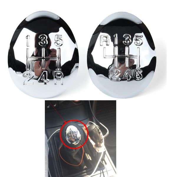 

shift knob 5 speed 6 car manual gear stick cover cap for 3 chrome