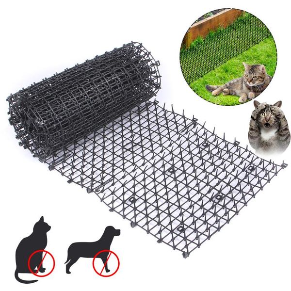 

cat carriers,crates & houses garden plant protection anti-cat netting plastic stab-proof mat keeps cats and dogs away from harming pet sstab