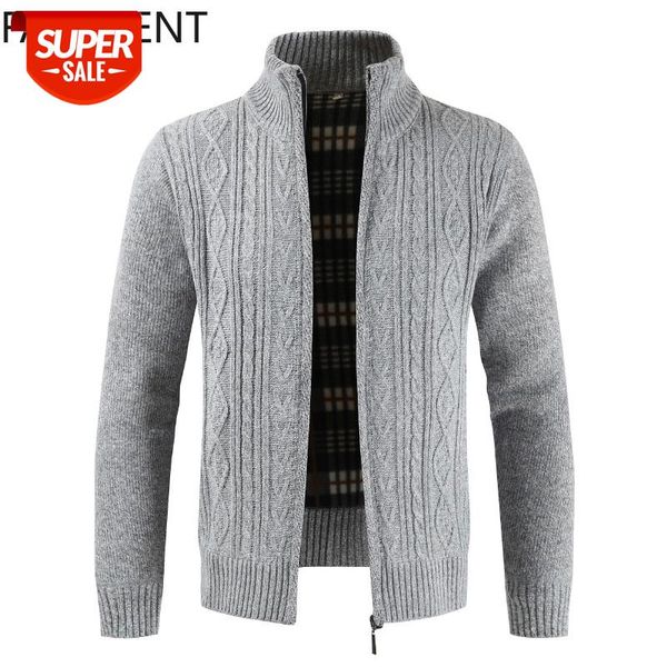 

new fashion sweater cardigan jacket men's slim thick jumper knit zipper warm winter casual business style men's sweater coats #xf7, White;black