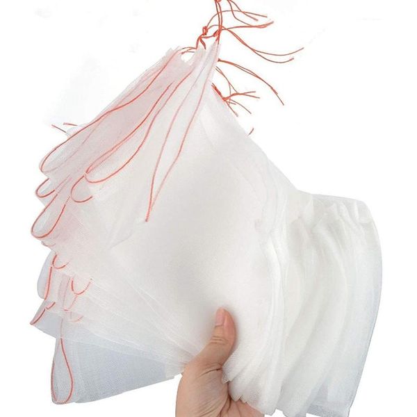 

100 pieces of fruit protection bag, insect mosquito net barrier bag, garden plant, flower, fruit protection net bag