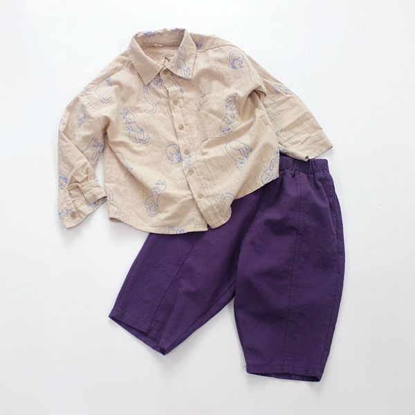 

spring 2019 childrens pants washed cotton pants purple pants leggings kids clothes for girls harem, Blue
