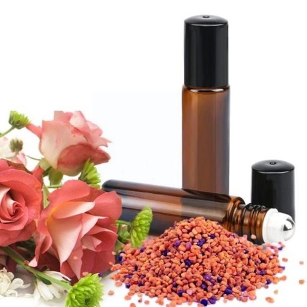 

storage bottles & jars 5ml 10ml amber roll glass for essential oils roll-on refillable bottle deodorant containers small o8b1