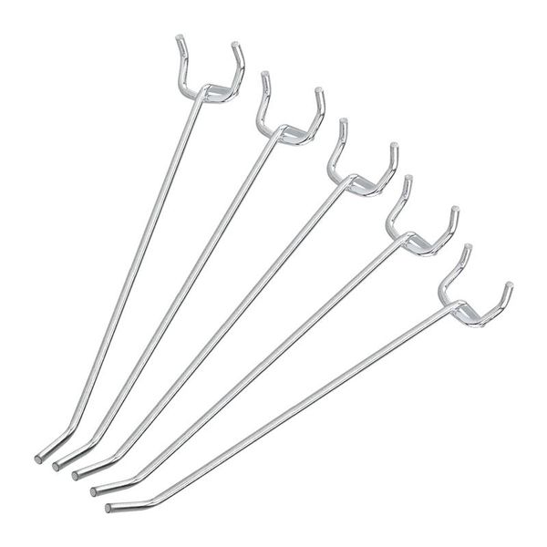 

hooks & rails 50 pcs 6-inch pegboard metal shelving and organizer assortment garage storage