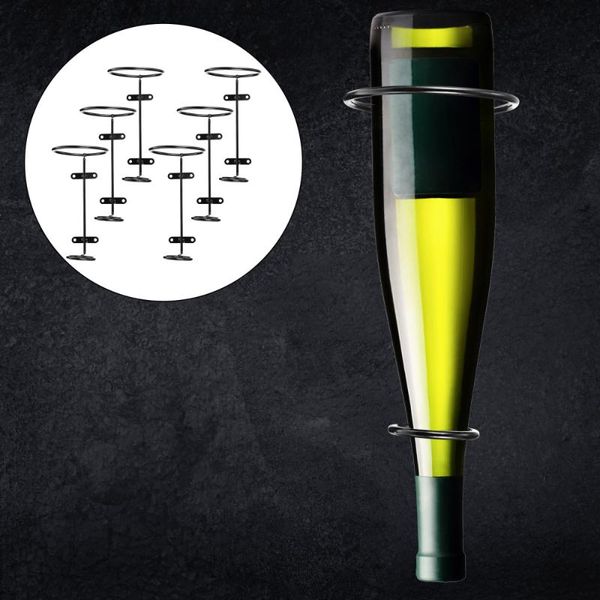 

hooks & rails 6pcs downward iron red racks home display wall storage