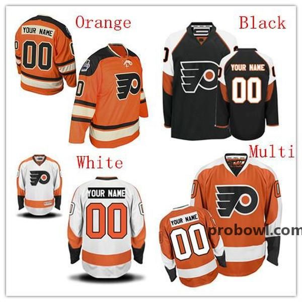 

2016 new, wholesale custom philadelphia flyers hockey jersey customized all stitched personalized for men women and kids, Black;red