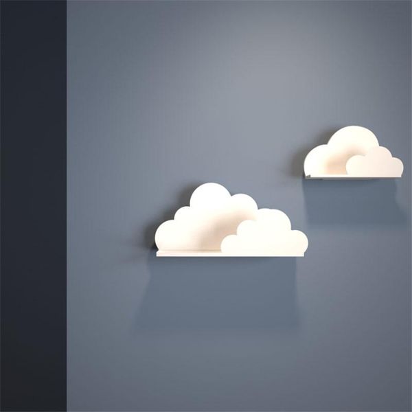 

wall lamps cartoon white cloud children's room study rack bedroom bedside led decor lighting adjustment sconces lights