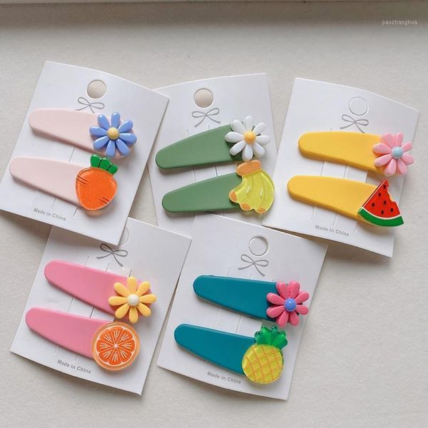 

hair accessories dot girl korean children's fruit hairpin girls basic bb clip flower edge headdress wholesale animal headwear1, Slivery;white