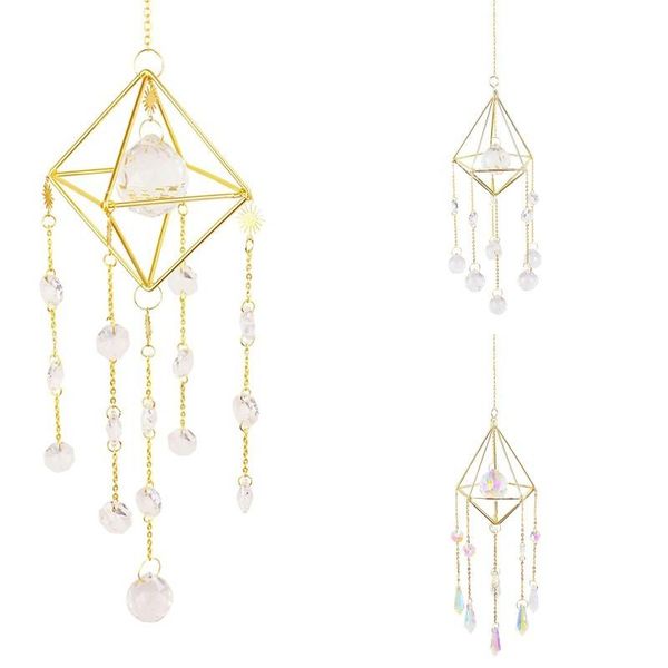 

interior decorations crystal sun light catchers pendant chandelier crystals ball prism rainbow maker hanging chakra cascade home garden deco