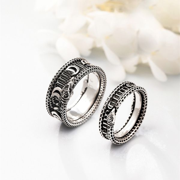 

design jewelry s925 sterling silver head fashion thai silver couple ring