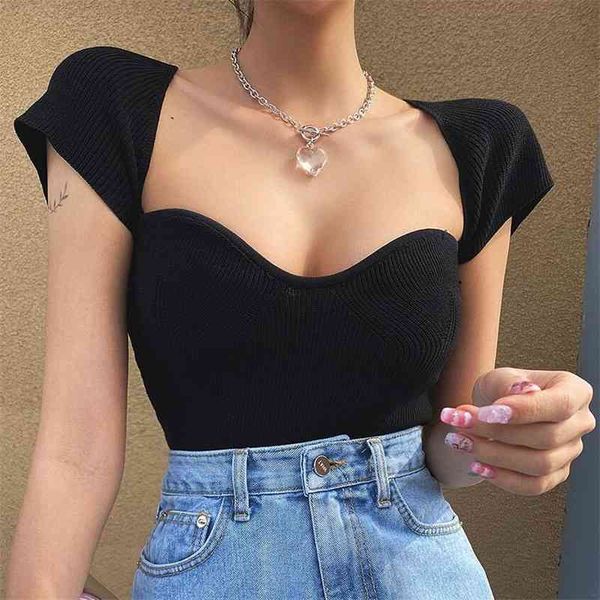 

women's t-shirt summer t shirt women elasticity oversized woman clothes female short sleeve tube knit canale unk, White