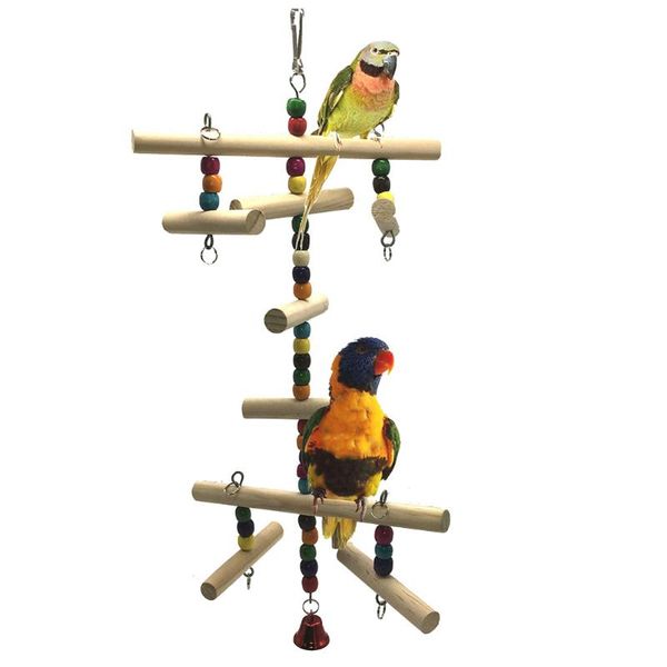 

other bird supplies hanging gift colorful playing parrot chew toy swing bite cockatoo perch wooden cage decoration ball string climbing