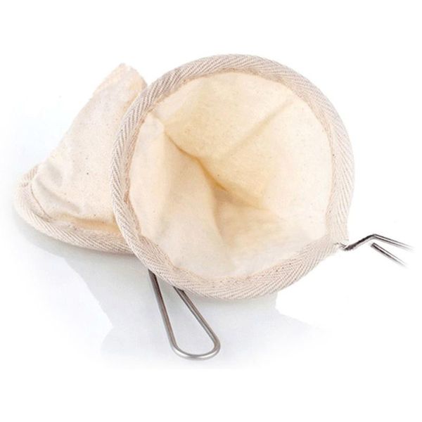 

coffee filters reusable filter bag stainless steel handle flannel cloth strainer dropping pot mesh basket tools kitchen accessories
