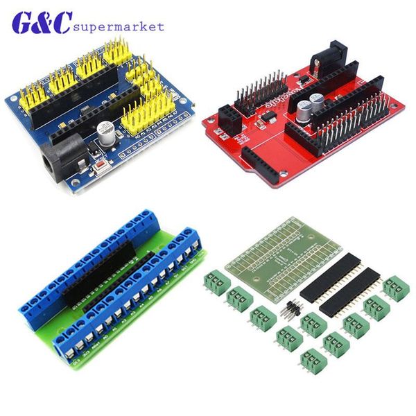 

integrated circuits nano v3.0 controller terminal adapter expansion board io shield simple extension plate for arduino avr atmega328p