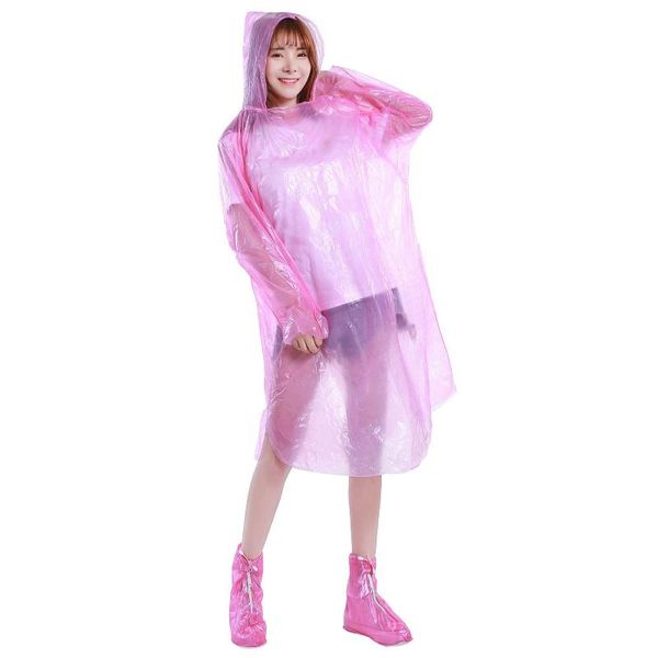 

rain wear adults disposable raincoat men women outdoors waterproof transparent lightweight emergency poncho
