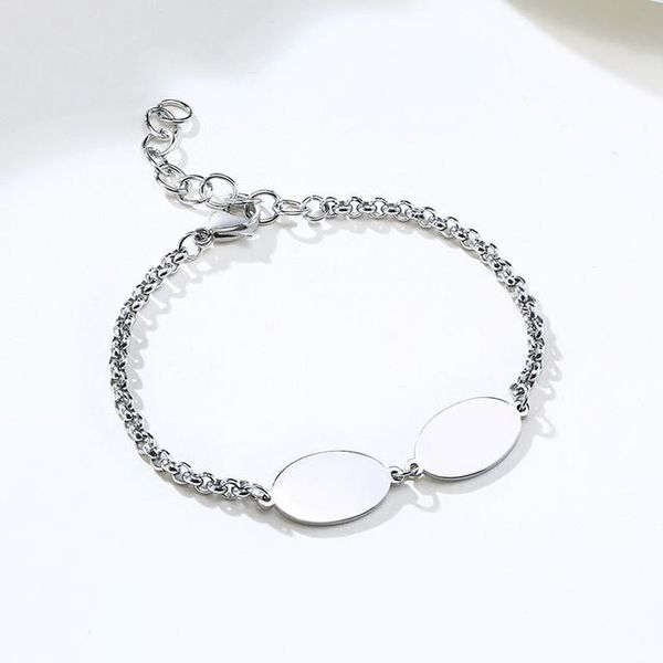 

charm bracelets drop link chain bracelet handmade custom made name bangle for men and women jewelry yp8514, Golden;silver