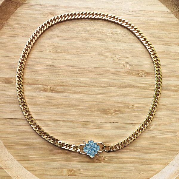 

chokers punk trendy stainless steel chain necklace women exquisite wild short jewelry accessories 2021 pendant choker party bijoux, Golden;silver
